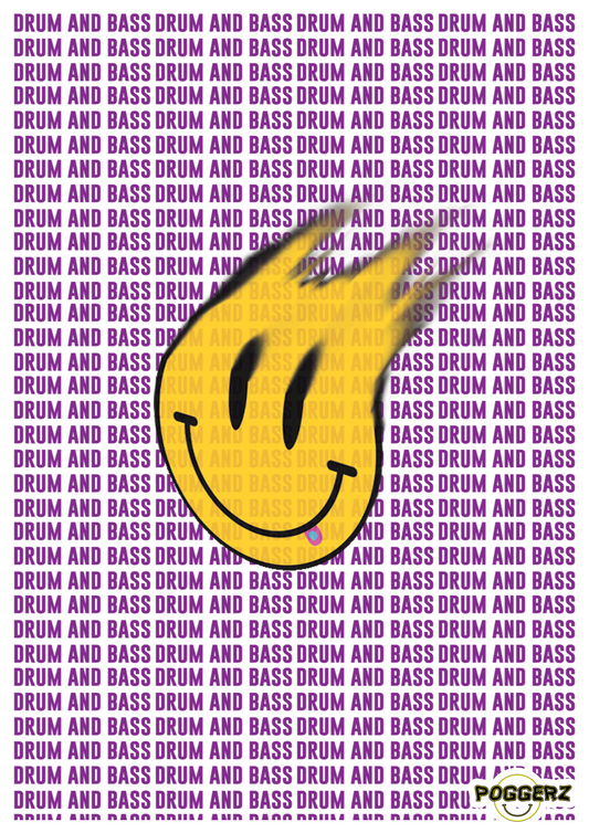 Drum and Bass poster wall art dnb